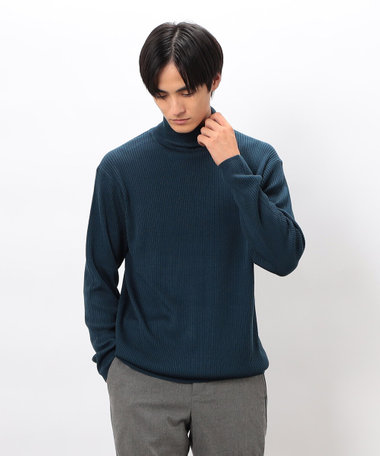日本の色 リブタートルニット