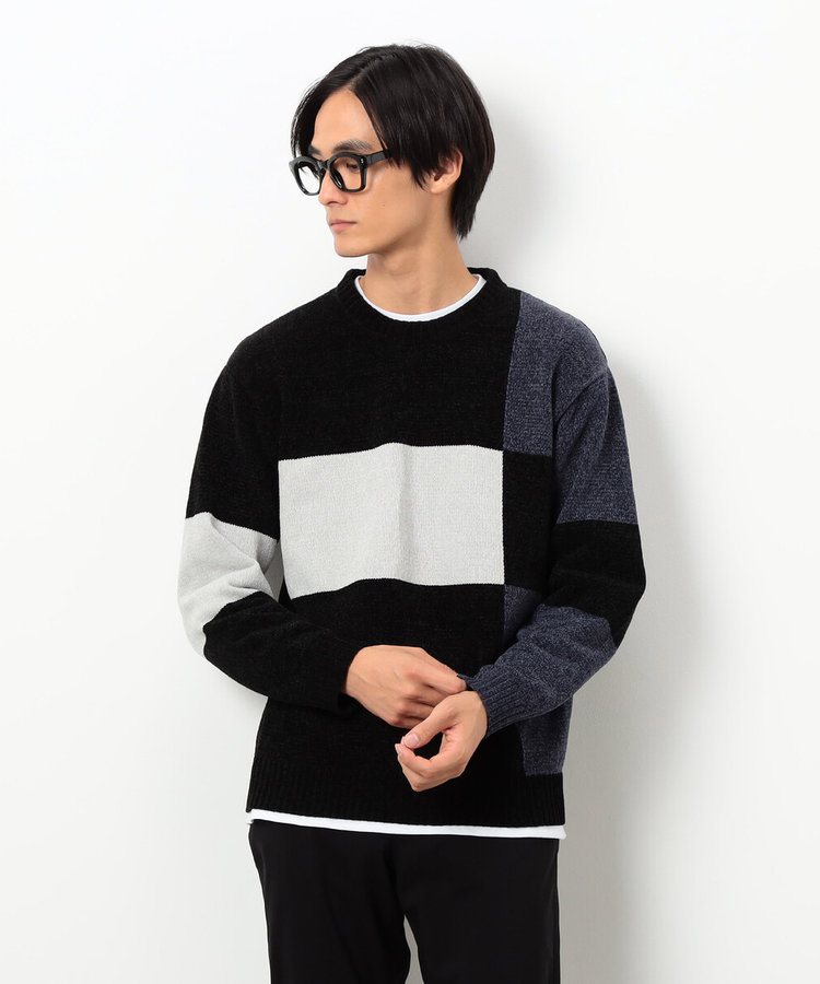 モール カラーブロッキングニット（47-71KM15-205）｜コムサイズム