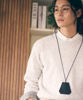 両畦編み ハーフジップ プルオーバーニット（47-71KI10-204