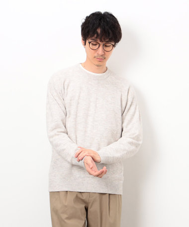 エアリーメランジ ガンジーデザインニット