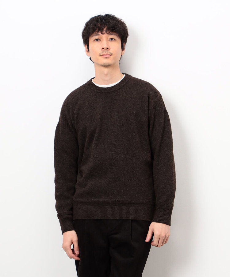 エアリーメランジ ガンジーデザインニット