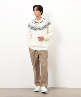 フェアアイル柄 シャギーニット（47-71KM30-205）｜コムサイズム