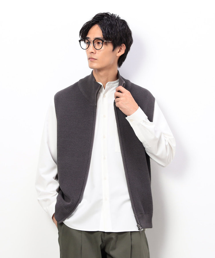 【cccmalie】 ジップアップベスト cccmalie】 ジップアップベスト cccmalie シーマリージップアップベスト