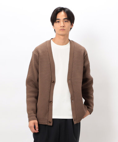 ワッフルカーディガン