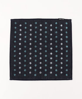 配色ドット柄 タオルハンカチ