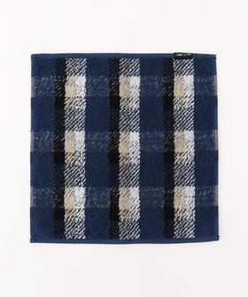 カラーブロックチェック柄 タオルハンカチ