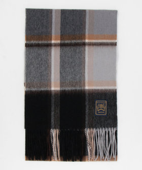 ファインウール チェック柄 マフラー