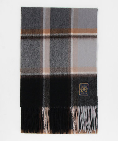 ファインウール チェック柄 マフラー