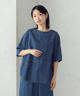 セットアップ対応】デニム ブラウス（52-15HK71-205）｜ONIGIRI