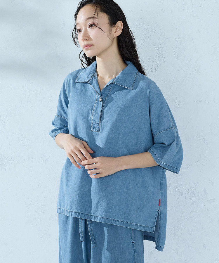 ツイル・デニム スキッパープルオーバー/セットアップ対応