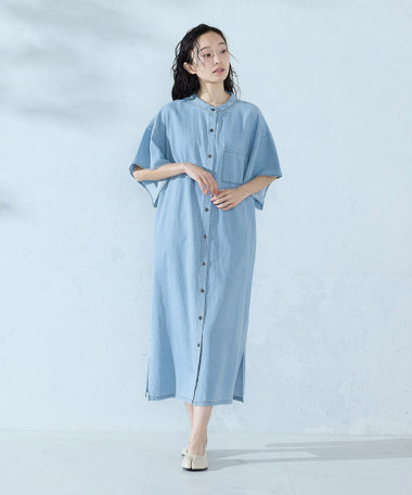 デニムシャツ ワンピース