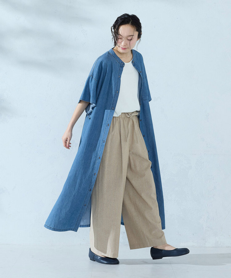 デニムシャツ ワンピース