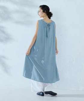 デニム ノースリーブアッパッパ