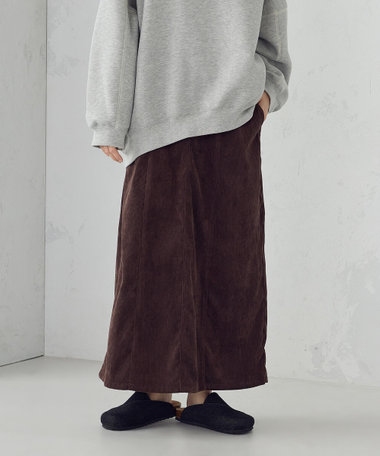 コーデュロイ Ａラインスカート / セットアップ対応