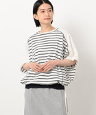 ボーダー ドルマンスリーブTシャツ