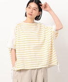 ボーダー ドルマンスリーブTシャツ