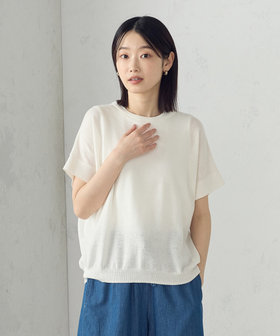 FYSIKA Chaotic Top ハンドメイド　ニット　グレー ハンドステッチ風 ニット（52-77KI76-204）｜おにぎり（ONIGIRI