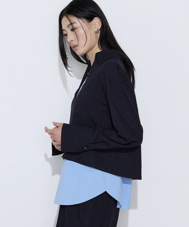 〔 Sサイズ 〕 トリアセスラブストレッチ アンサンブルプルオーバー