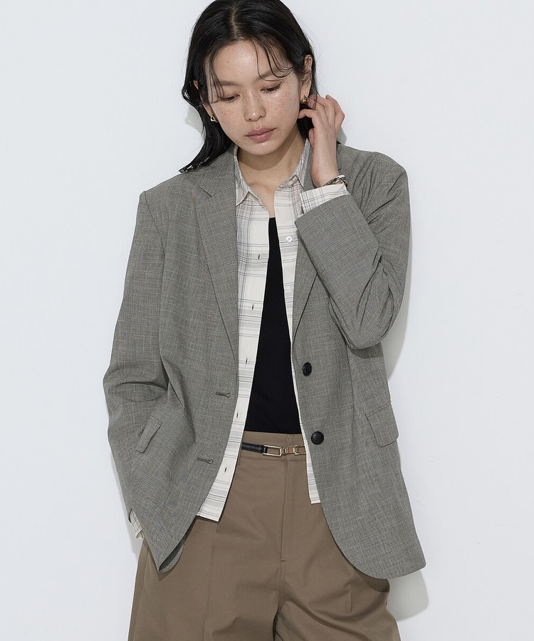 〔 Sサイズ 〕【セットアップ対応】 ストレッチミニ千鳥 ジャケット