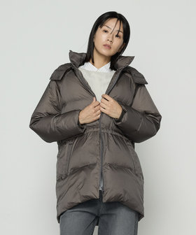 〔 Sサイズ 〕 ライトナイロンタフタ  フード付きダウンコート
