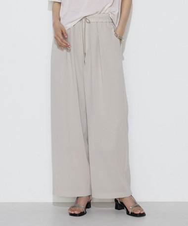 【Oggi 5月号掲載 滝沢カレンさん着用商品】〔 Sサイズ 〕 トリポリカラミ ワイドパンツ