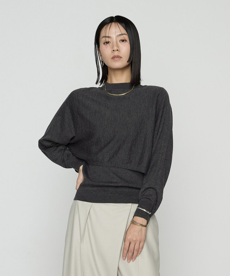 〔 Sサイズ 〕 ウール梳毛 ツインニット