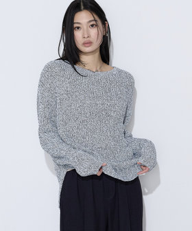 〔 Sサイズ 〕 和紙混杢ニット プルオーバー