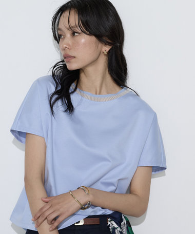 〔 Sサイズ 〕 ダブルフェイス ニット付きTシャツ