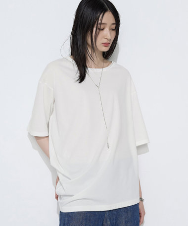 〔 Sサイズ 〕 ドライスムース／スーピマバイオスムース アシンメトリーTシャツ