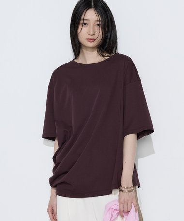 〔 Sサイズ 〕 ドライスムース／スーピマバイオスムース アシンメトリーTシャツ