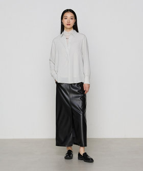 Sサイズ 〕 トリアセジョーゼット シャツ（54-73HK02-205）｜コムサS