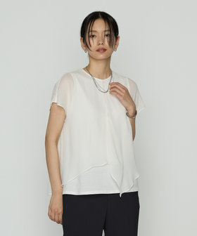トップス k セール】フロントスリットトップス／front slit top 長袖 クルー