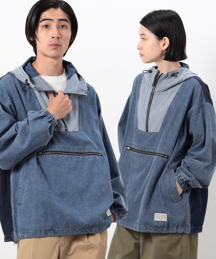 デニム アノラック（55-01BE06-203）｜パープル&イエロー