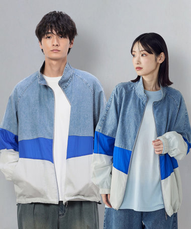 COMME CA DU MODE ツイードコート・ブルーフォックス襟付トール１３ trim_fce_item675a56fe92463.jpg
