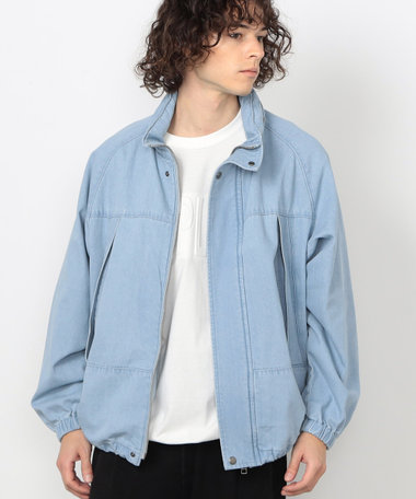 デニムバック刺繍ブルゾン