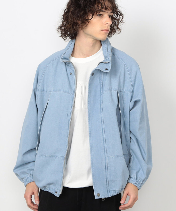 デニムバック刺繍ブルゾン