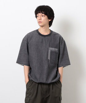 ライトオンスデニム ダブルポケットプルオーバー