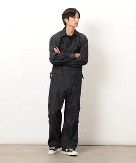 ロデオ 様　　　ブラックフレイム デニム つなぎ スカル y2k 15 1/2 ロデオ 様 ブラックフレイム デニム つなぎ スカル y2k 15 1/2