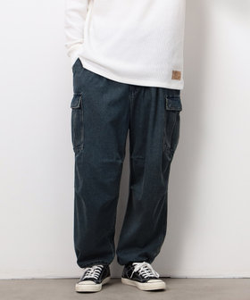 デニムワイドカーゴパンツ（55-01PO02-206）｜パープル&イエロー