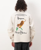 新品未使用　パープル&イエロー刺繍ベトジャンL size Ivory パープル＆イエロー】ブランド誕生20周年を記念したモデルの