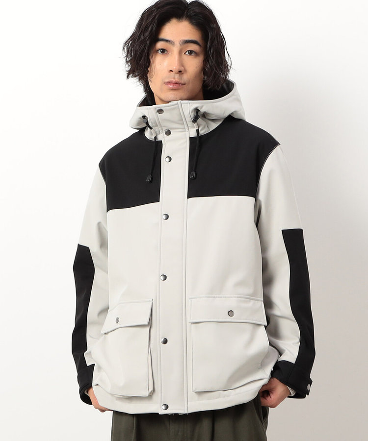 フリースボンディングマウンテンパーカ（55-02BI30-204）｜パープル