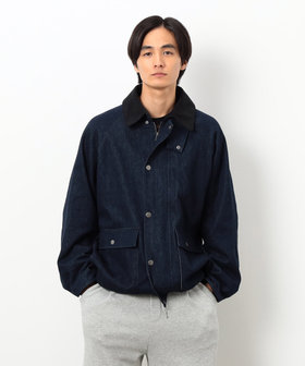 衿素材切替ブルゾン（55-02BM23-205）｜パープル&イエロー