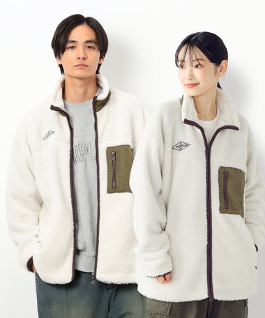 ボアフリースブルゾン