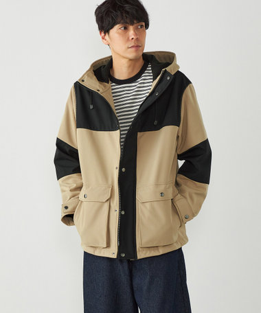 バックフリースボンディング マウンテンパーカー