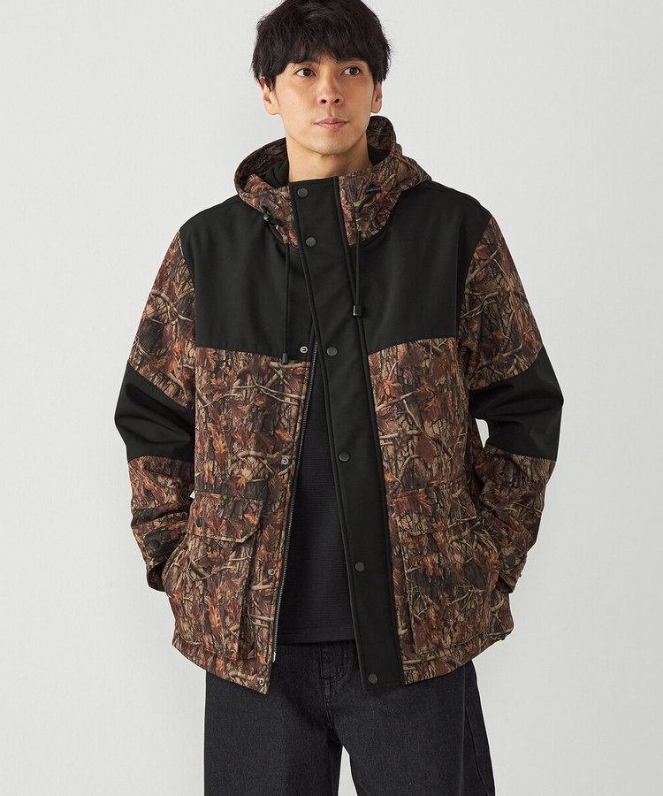 バックフリースボンディング マウンテンパーカー