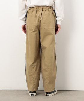 パープル＆イエロー（Purple & Yellow）/ストレッチツイル ワイドテーパード ラインパンツ ストレッチツイル ワイドテーパード ラインパンツ（55-02PM22-205