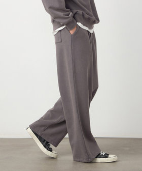 フロスト裏毛ワイドパンツ（55-03PO40-206）｜パープル&イエロー