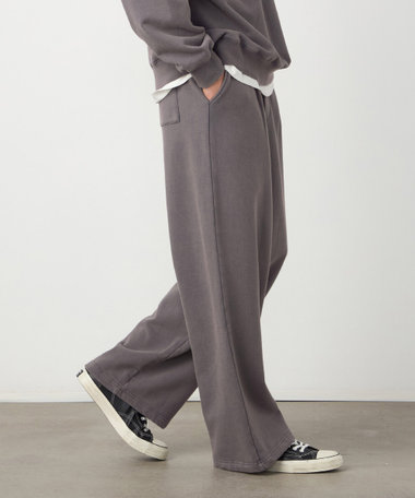 フロスト裏毛ワイドパンツ（55-03PO40-206）｜パープル&イエロー