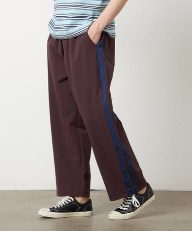ポリエステルストレッチ ラインパンツ