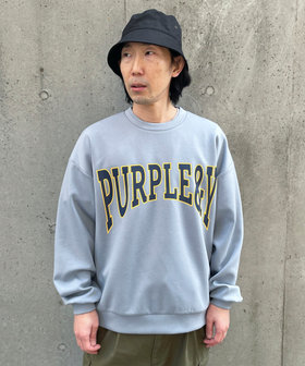 ダンボールニット ロゴプリントプルオーバー